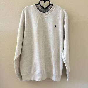 U.S. Polo Assn. Heather Gray Crewneck Sweatshirt Size L